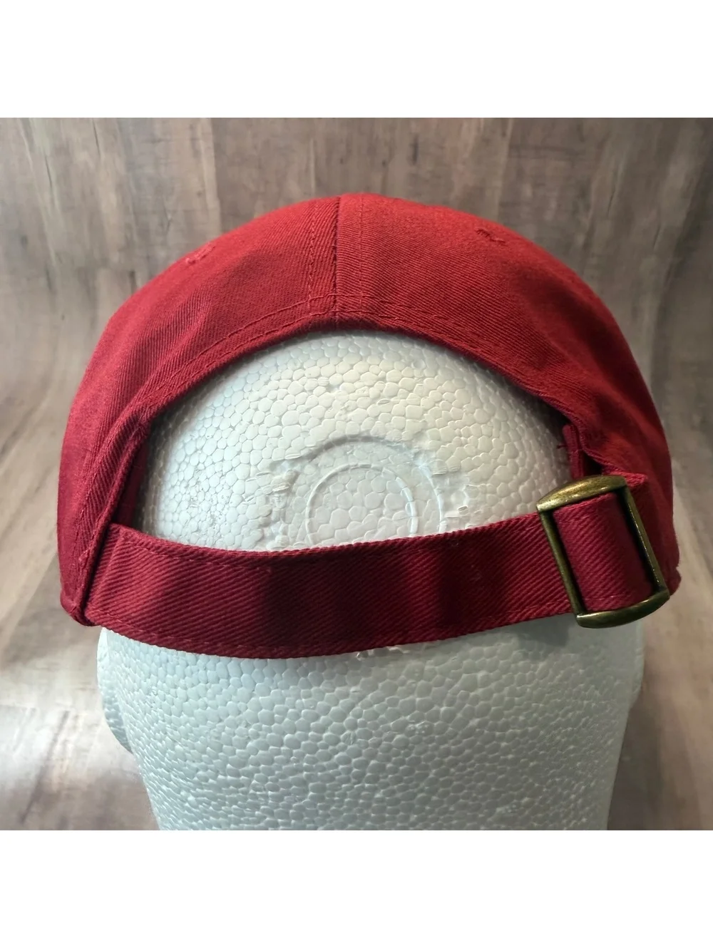 Dr Pepper Embroidered Hat Bioworld Strap Back Cap Maroon White EUC